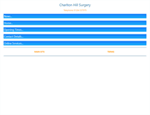 Tablet Screenshot of charltonhillsurgery.co.uk